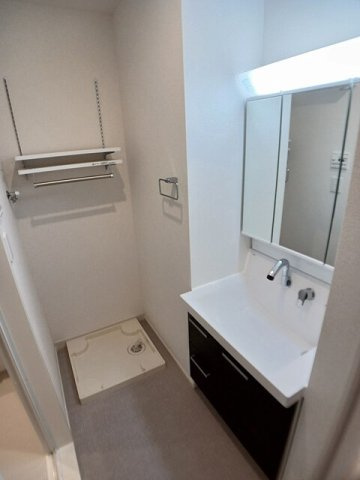 サク・ラ　ワンの洗面所|忙しい朝には欠かせない洗面所です