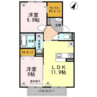 【間取り】 | アムール21　E棟