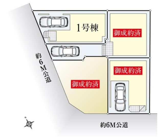 板橋区上板橋2丁目 全4棟 1号棟の区画図|南西側約6ｍ公道、北西側約6ｍ公道に面する伸びやかな敷地に誕生します
全棟4LDK対応可能間取り
生活しやすい間取りです