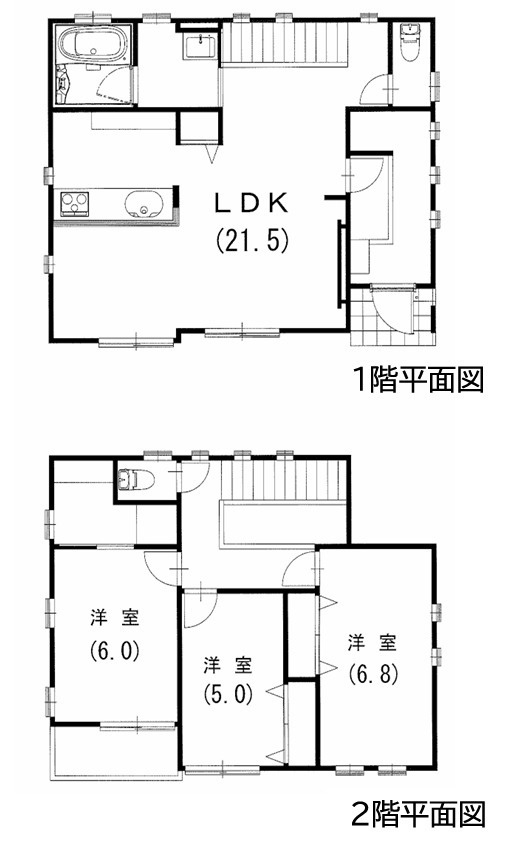 平塚市田村　中古戸建の間取り