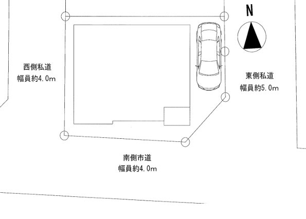 平塚市田村　中古戸建の区画図
