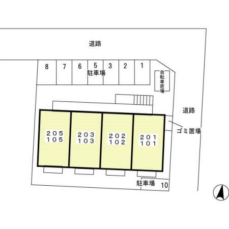 ルミエールの区画図