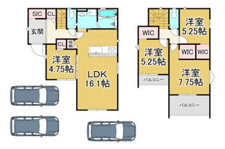 【間取り】 | 川西市大和西4丁目17-20　新築一戸建て