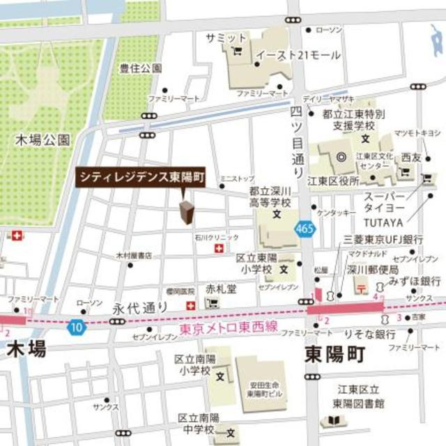 シティレジデンス東陽町の地図