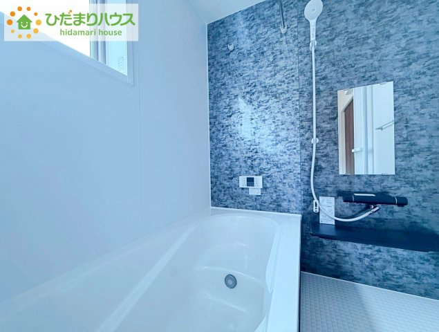 郡山市亀田２丁目第２　新築戸建　2号棟の浴室|大人が足を伸ばしても十分な広さ！一人でゆっくりくつろぐ時間も大切です！
