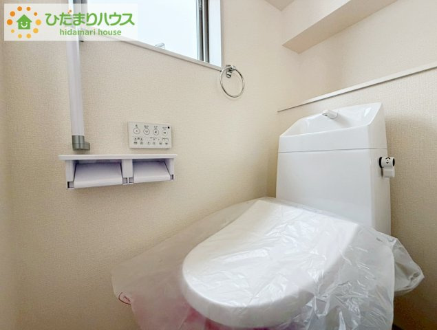 郡山市亀田２丁目第２　新築戸建　2号棟のトイレ|家計に嬉しい節水仕様!(^^)!