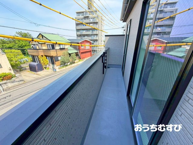 守山区大屋敷004(全4棟)のバルコニー