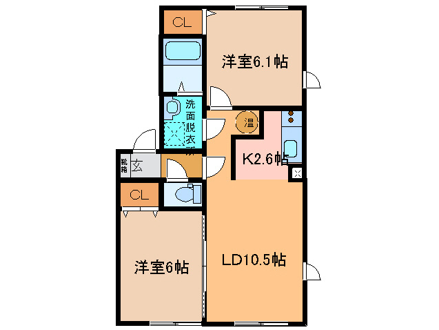 グランドールG館の間取り