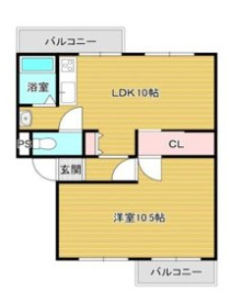 狭山遊園ハイツの間取り