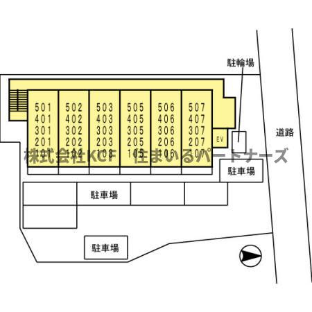 プライマリー花畑駅西の区画図