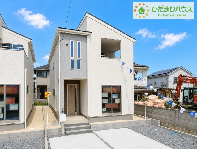 郡山市亀田２丁目第２　新築戸建　3号棟の外観|資料請求やご案内も即日対応いたします♪同じ施工例の物件見学も可能です！