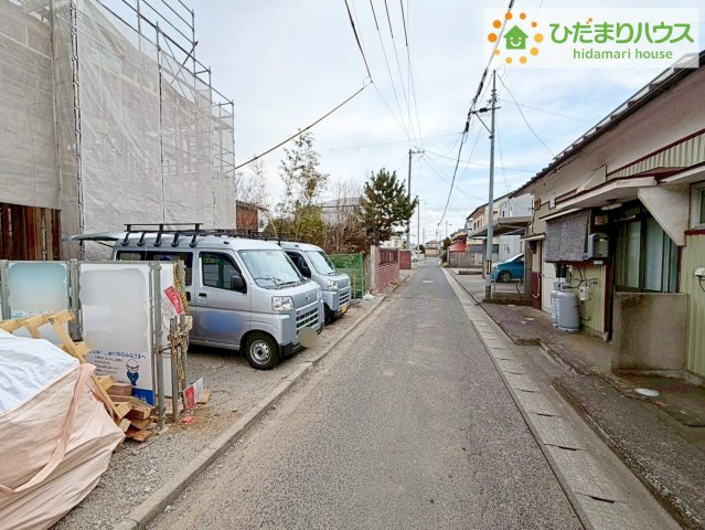 郡山市亀田２丁目第２　新築戸建　3号棟の前面道路含む現地写真|閑静な住宅地で叶える穏やかな新生活☆彡