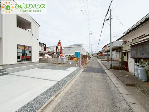 郡山市亀田２丁目第２　新築戸建　3号棟の前面道路含む現地写真|閑静な住宅地で叶える穏やかな新生活☆彡