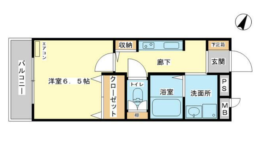 ハイツ中浜の間取り