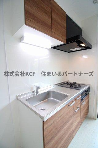 CLOVER津福のキッチン|コンパクトなキッチンで掃除もラクラク