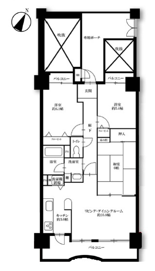 【間取り】 | コスモ南福岡ウイングガーデン