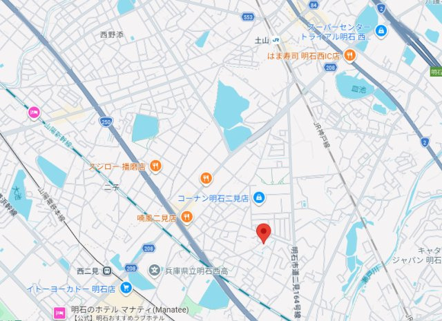 明石市二見町西二見（全１）未入居戸建の地図