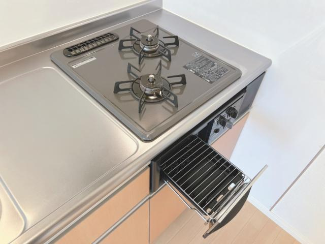 メゾン・ド・エーグルのキッチン|2口ガスコンロ