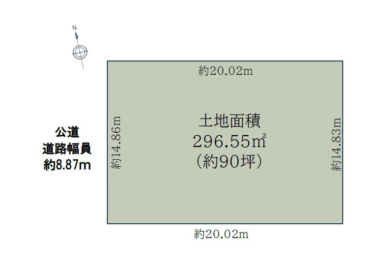 明石市藤江三ツ池土地の土地図