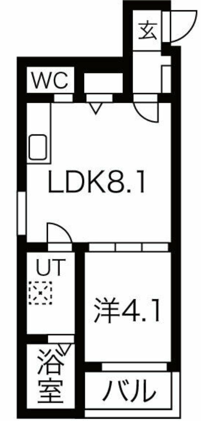 ルミエール若江岩田の間取り