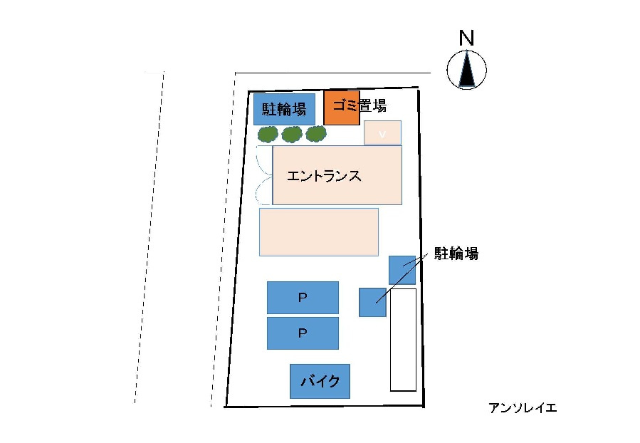 アンソレイエの区画図