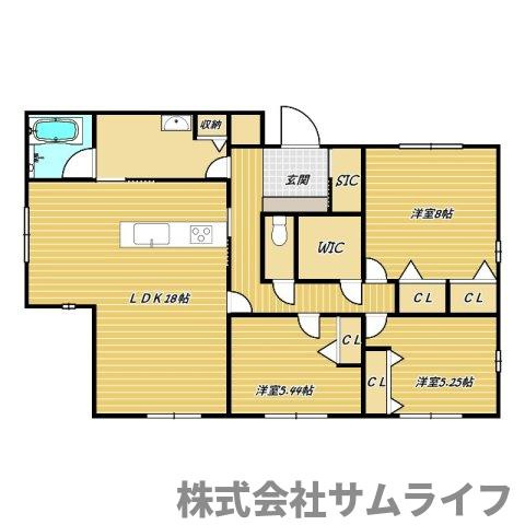 【間取り】 | ハウスメーカー施工平家