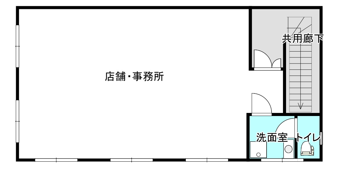 入間市大字下藤沢の店舗一部の間取り|事務所、各種教室などに好適