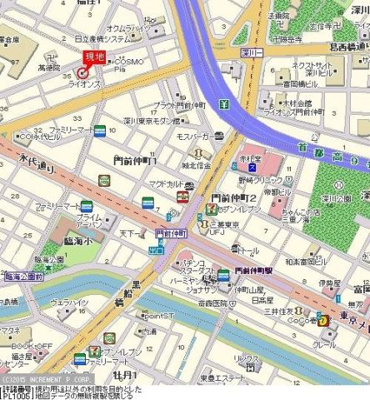 【地図】 | ライオンズマンション門前仲町第５