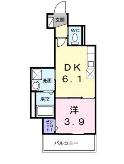 大阪市城東区諏訪３丁目のアパートの間取り
