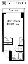 番町ロイヤルコート　603の間取り