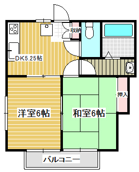 ハッピーハウスクサカⅢの間取り