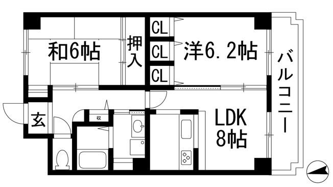 【間取り】 | アルカディア段上
