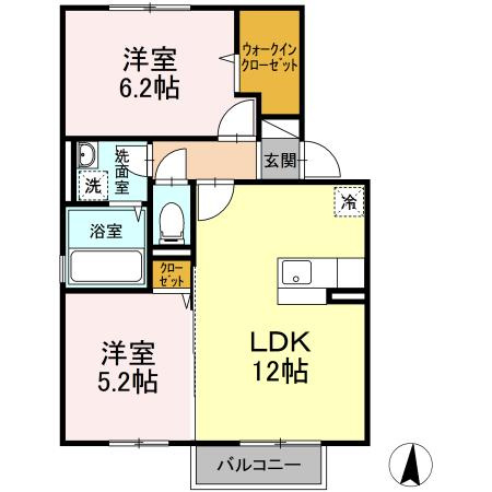 ボナールユート A棟の間取り