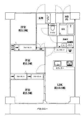 近鉄淀川リバーサイドの間取り
