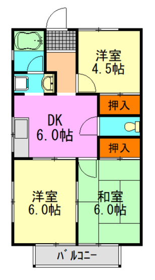 【間取り】 | スカイハイツA棟