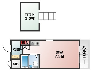 【間取り】 | ベース1浜寺