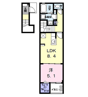 【間取り】 | Ｋ．Ｆ．Ｋ．アルバ　ｔｗｏ
