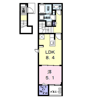 【間取り】 | Ｋ．Ｆ．Ｋ．アルバ　ｔｗｏ