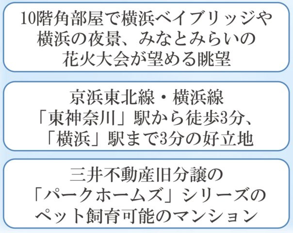 パークホームズ東神奈川ステーションアリーナ【仲介手数料無料】ペット可♪