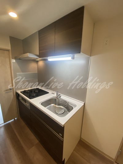 ラフィシア関内のキッチン|3口ガスコンロ♪