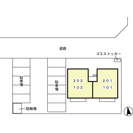 リヴェール東山の区画図