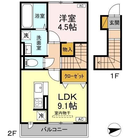 palacio Aの間取り