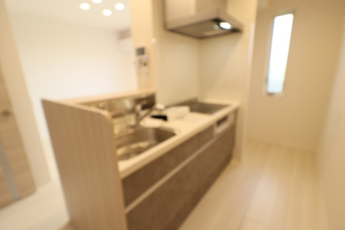 palacio Aのキッチン|対面システムキッチン（3口IH、グリル、浄水器付き）