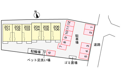 【駐車場】 | グランディルⅡ | 駐車場