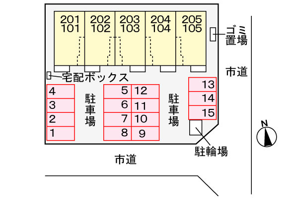 アヴァンセⅣの駐車場|駐車場