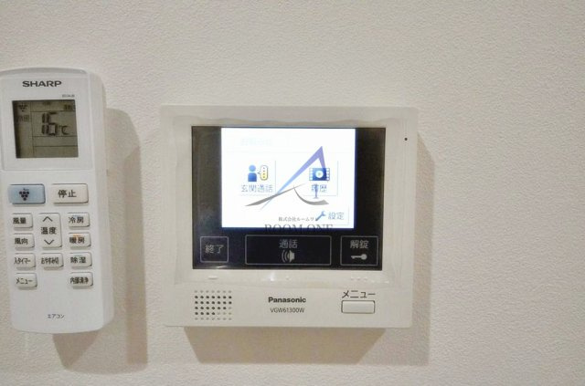 Ｔ．Ａ足立区足立２丁目ⅡＣ棟のセキュリティ|モニター付きインターホンです。