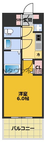 【間取り】 | MAXIV新栄 | 間取りです。