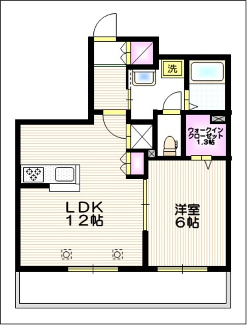 シャルマン南鳩ケ谷の間取り