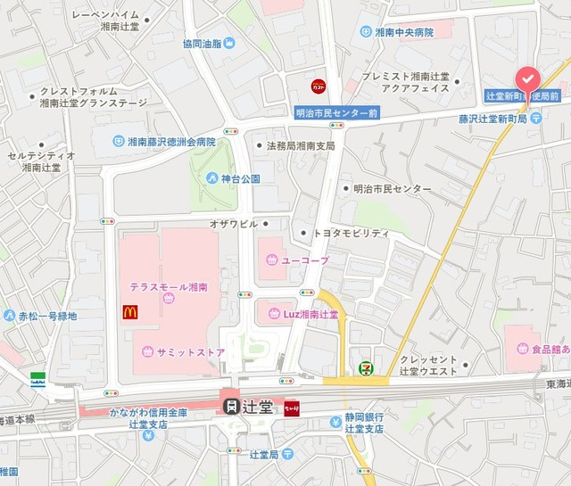 Ｒａｆｆｉｎａｔｏ湘南　の地図