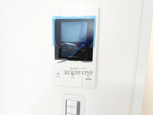 ルノン谷在家のセキュリティ|モニター付きインターホンです。